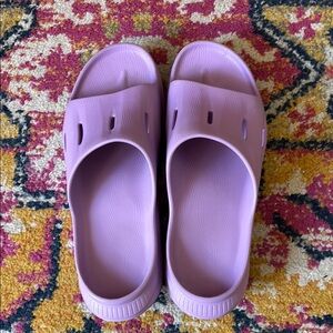 Purple Slide Sandals